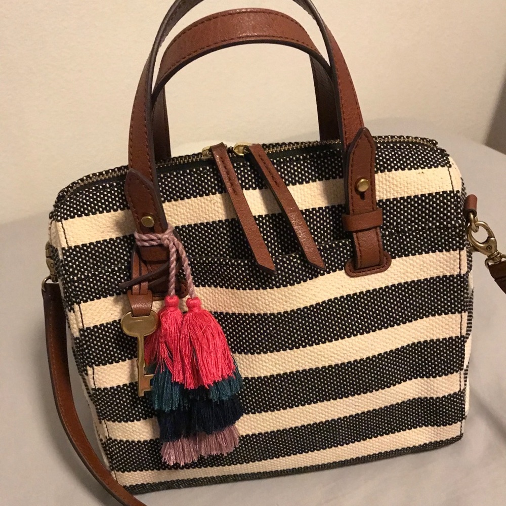 Fossil Rachel Satchel - Striped